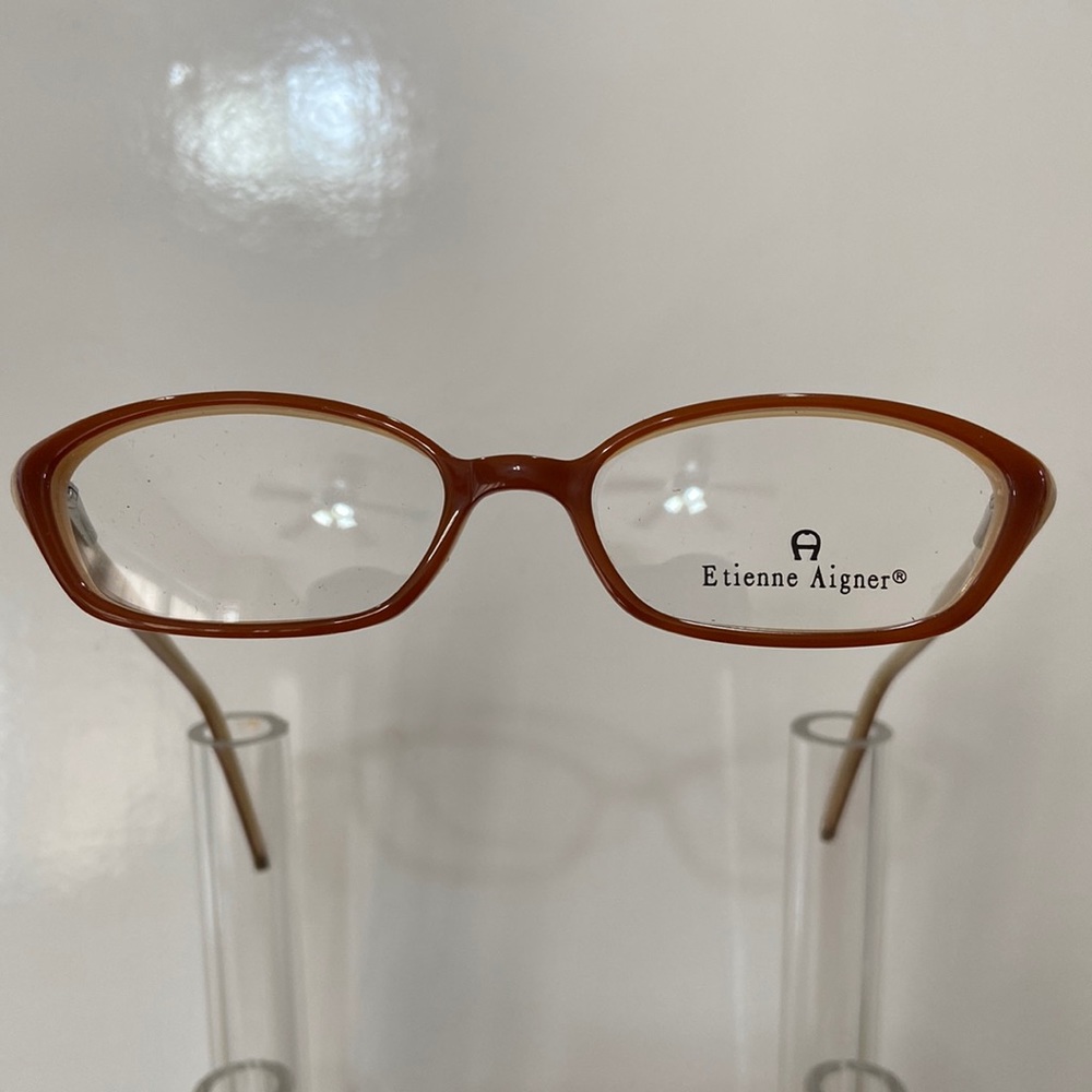 Etienne Aigner Eyeglasses - EA-62 Camel / Ivory Horn
